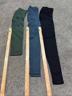 BLANQI maternity leggings - SMALL- set of 3. Various lengths